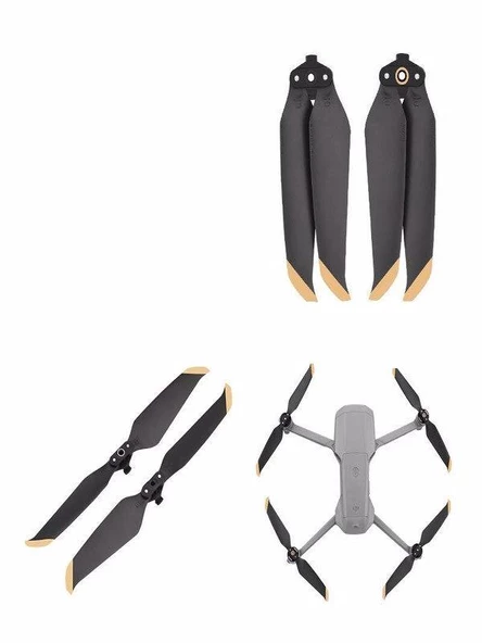 DJI Mavic Air 2 Düşük Gürültü Rervane 7238F 1 çift 2 adet CW+CCW - 3