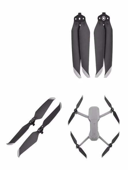 DJI Mavic Air 2 Düşük Gürültü Rervane 7238F 1 çift 2 adet CW+CCW - 11