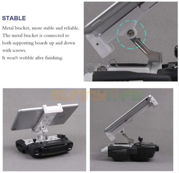 DJI Mavic Pro Kumanda İçin Telefon 5.5 inç Tablet 9.7 inç Tutucu - Resim 7