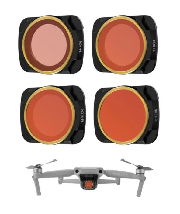 DJI Mavic Air 2 Kamera Lens Filtre Seti ND4PL ND8PL ND16PL ND32PL - 12