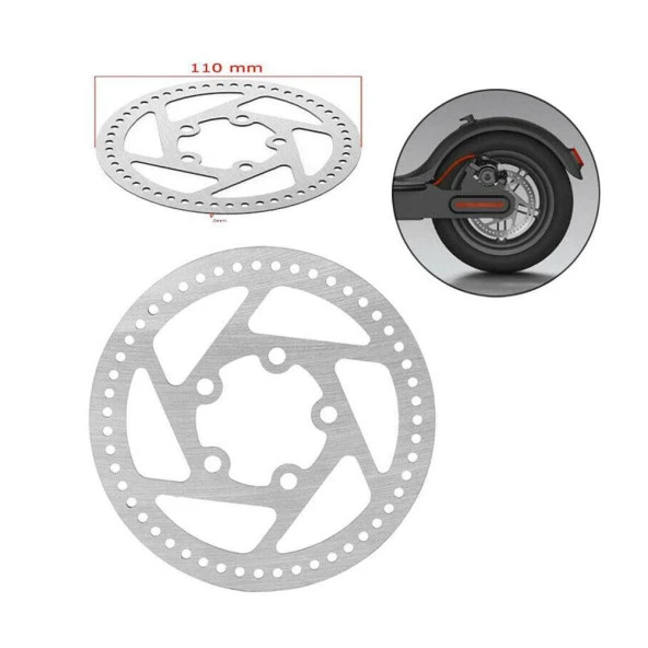 M365 Elektrikli Scooter İçin Arka Teker Fren Diski 110mm 5 Delik - 8