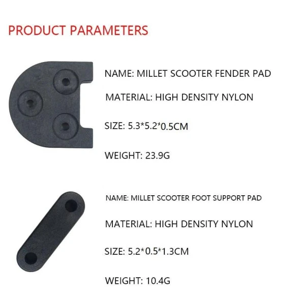 M365 M187 Scooter için Çamurluk ve Ayak Desteği Yükseltme Destek - Resim 5