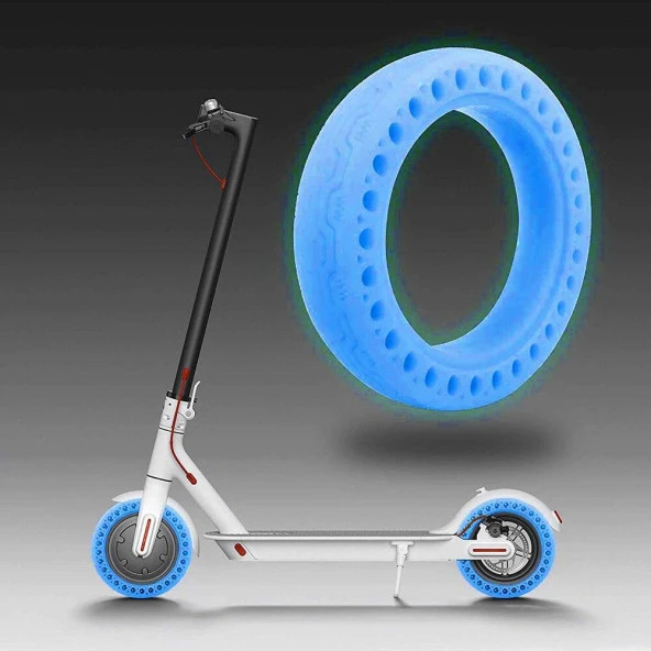 M365/Pro Elektrikli Scooter İçin Mavi Floresan Patlamayan Lastik - 11