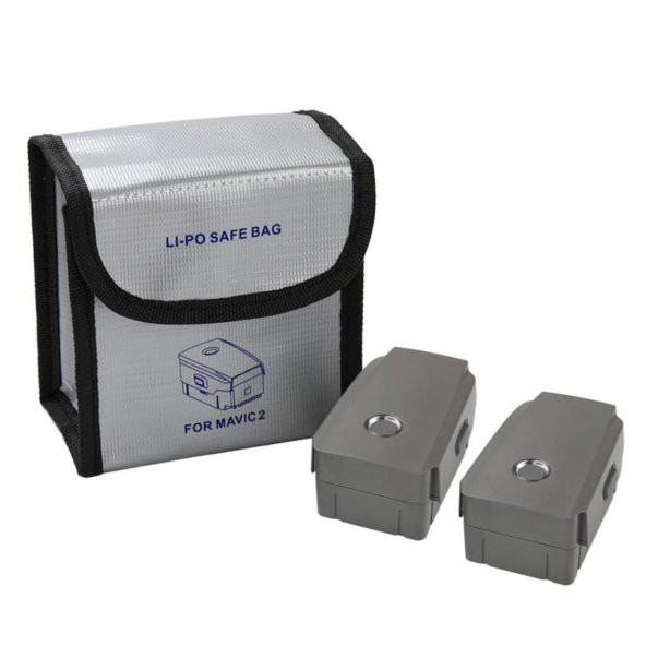 DJI Mavic 2 Lityum Pil Saklama ve Taşıma Çantası Çift Pil Kapasiteli - Resim 2