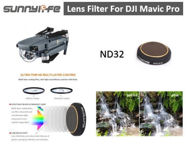 DJI Mavic Pro Alpine White Kamera Lens İçin ND32 Filtre Nötr Yoğunluk - 11