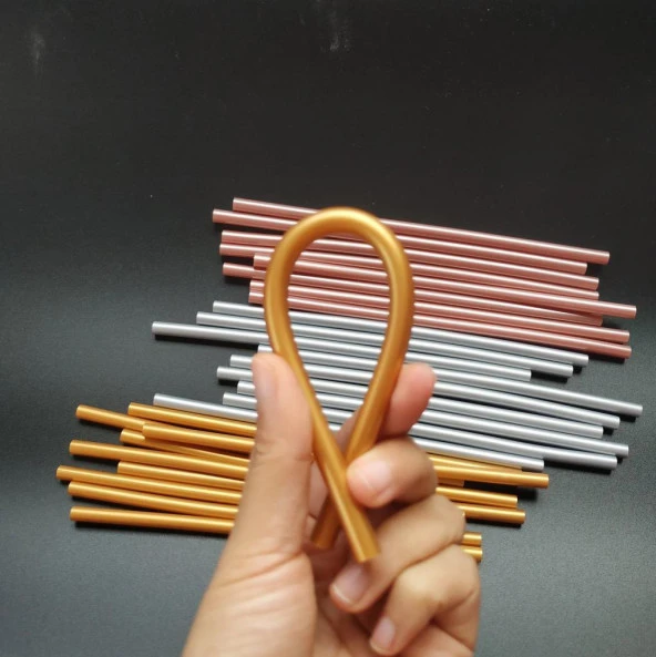 Mühür Mumu Çubuk Sıcak Tutkal 7mm x 20cm 6 lı Metalik Gold - 10