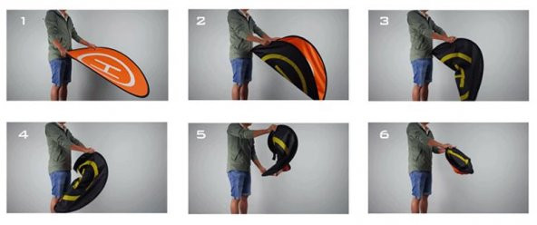 DJI Mavic 2 Zoom Katlanabilir İniş Ped Taşıma Çantası+Saplama - Resim 11