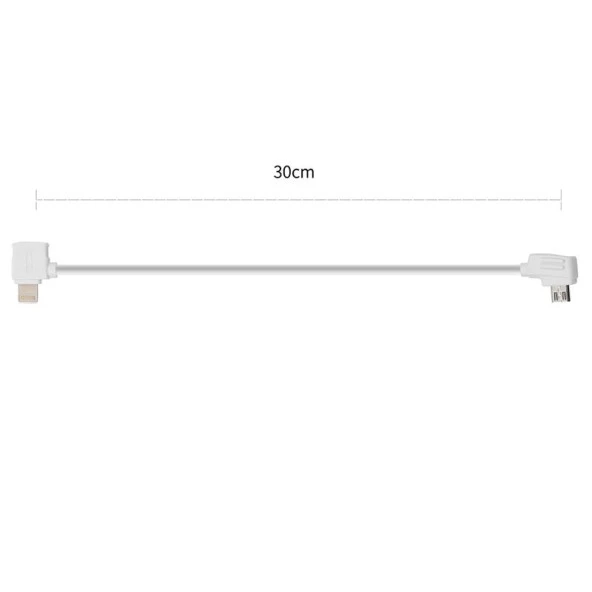 DJI Mavic Pro Tip-C Veri Kablosu 30 cm Tablet ve Telefonlar İçin Beyaz Renk - Resim 2