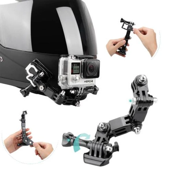 DJI Osmo Action Motorsiklet Kask Çene Ön Sabitleme Montaj Seti - 2