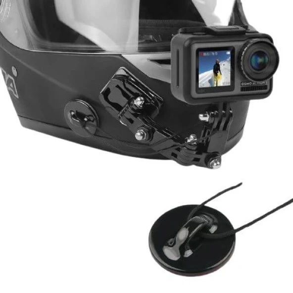 DJI Osmo Action Motorsiklet Kask Çene Ön Sabitleme Montaj Seti - 4