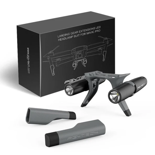 DJI Mavic Pro İniş Ayağı Uzatma Set Led Fener Takılabilir - Resim 2
