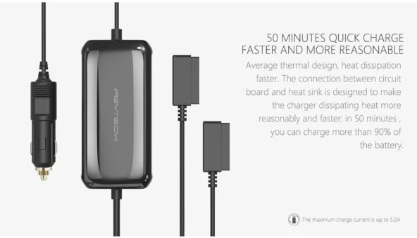 DJI Mavic Pro PGYTECH Seyahat İçin Araç Şarj Cihazı - 9