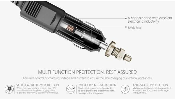 DJI Mavic Pro PGYTECH Seyahat İçin Araç Şarj Cihazı - 12