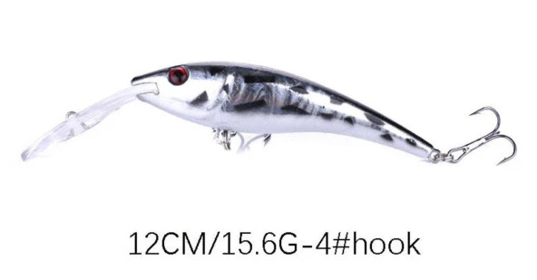 PROFISHER 2 Renk Set 2 Kanca Sahte Balık Yem 15,6 gr 12 cm Long Jaw A - Resim 3