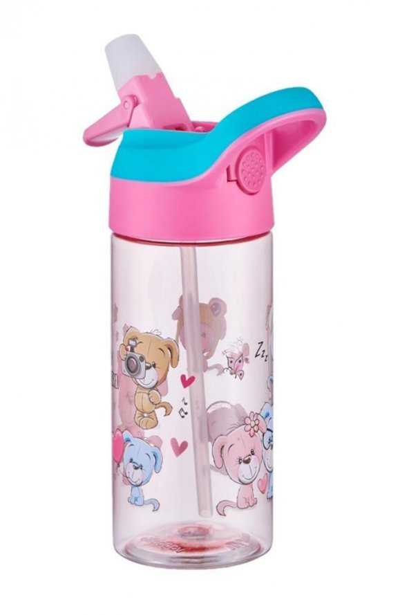 Vagonlife Tritan Pipetli Çocuk Matarası 500Ml VGN0301 Pembe - 2