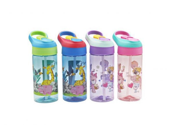Vagonlife Tritan Pipetli Çocuk Matarası 500Ml VGN0301 Pembe - 4