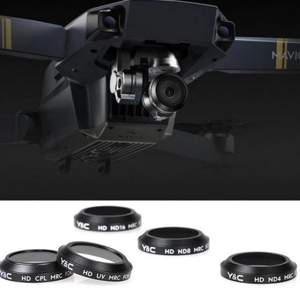 DJI Mavic Pro Kamera 5 li Lens Filtre Seti ND4-ND8-ND16-UV-CPL - 2