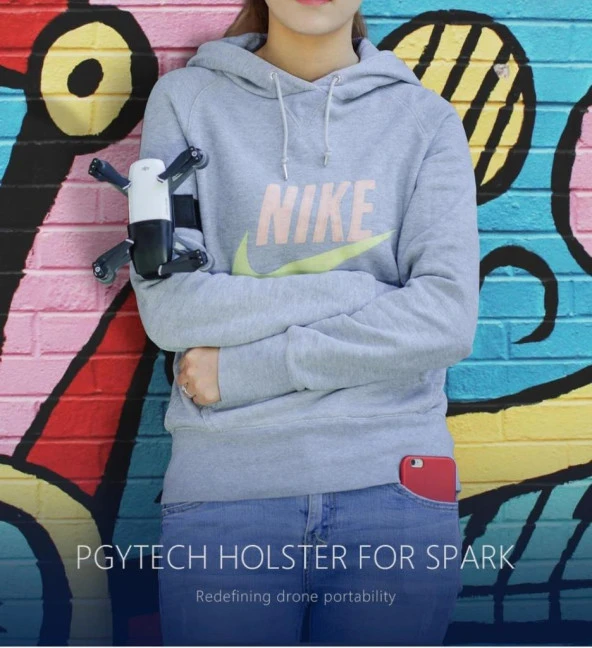 DJI Spark Taşınabilir Kol ve Bel İçin, Koruma Depolama Kılıfı PGYTECH - Resim 3