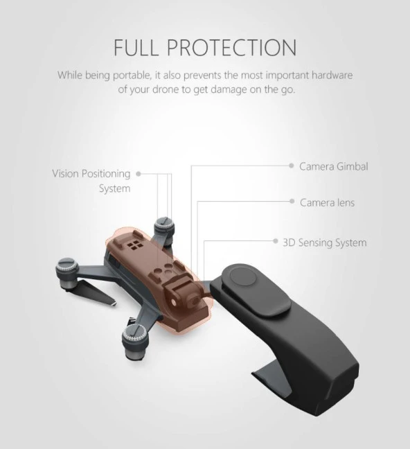 DJI Spark Taşınabilir Kol ve Bel İçin, Koruma Depolama Kılıfı PGYTECH - Resim 5