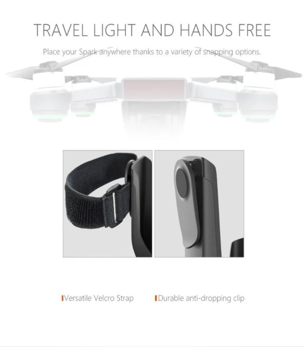 DJI Spark Taşınabilir Kol ve Bel İçin, Koruma Depolama Kılıfı PGYTECH - Resim 9