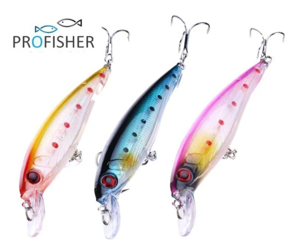 PROFISHER 3 Renk Set 2 Kanca Sahte Balık Yem 13,4 gr 11 cm Luadot - Resim 2