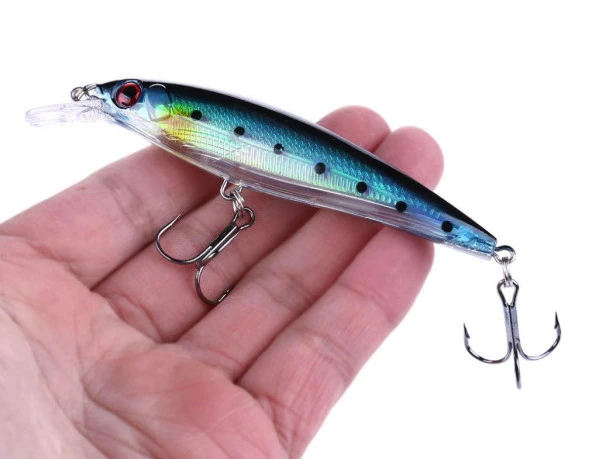 PROFISHER 3 Renk Set 2 Kanca Sahte Balık Yem 13,4 gr 11 cm Luadot - Resim 9