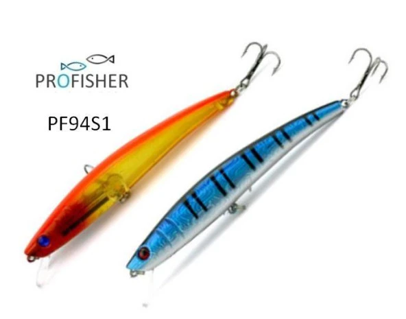PROFISHER 2 Renk Set 2 Kanca Sahte Balık Yem 11 gr 11,5 cm Bionic A S1