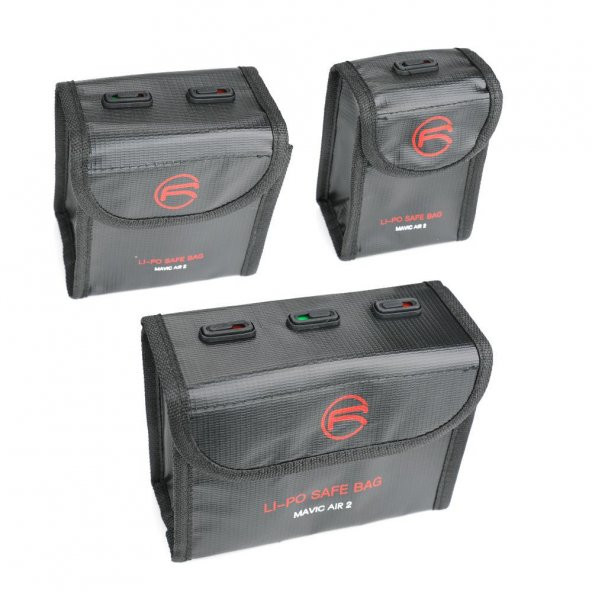 DJI Mavic Air 2 Lipo Pil Yanmaz Güvenlik Çantası 1 Pil Kapasitesi - Resim 7