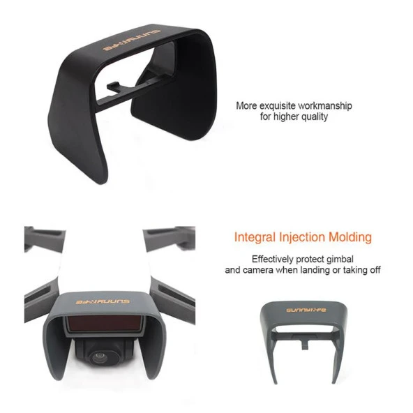 DJI Spark Kamera Gimbal Güneşlik Hafif Parasoley Koruma Sunhood - 6