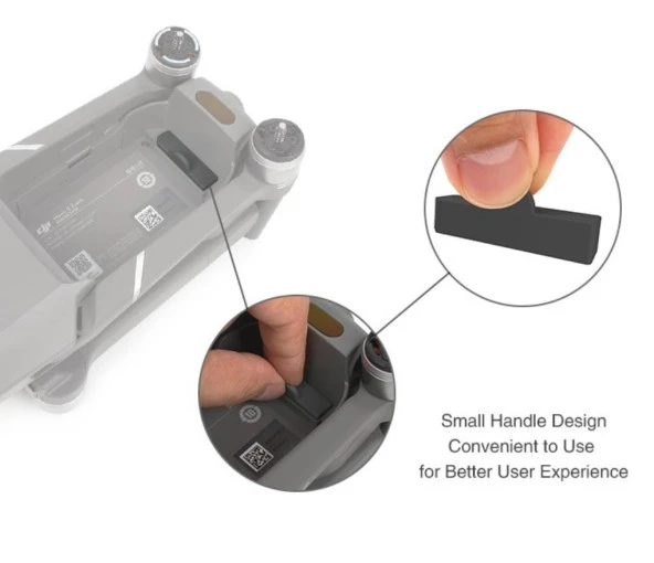 DJI Mavic 2 Zoom Pil Yatağı ve Soketler İçin Silikon Koruma 4lü Kapak Seti - Resim 5