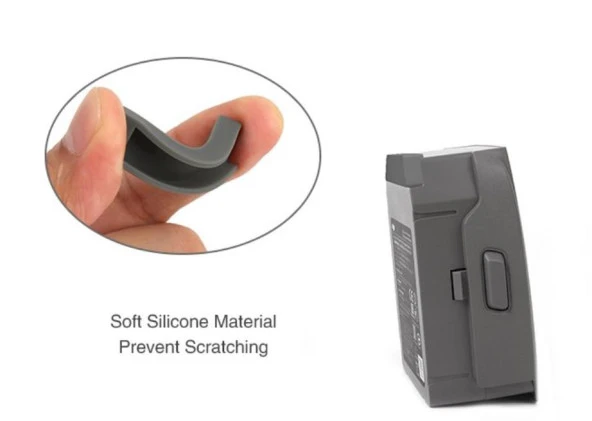 DJI Mavic 2 Zoom Pil Yatağı ve Soketler İçin Silikon Koruma 4lü Kapak Seti - Resim 6