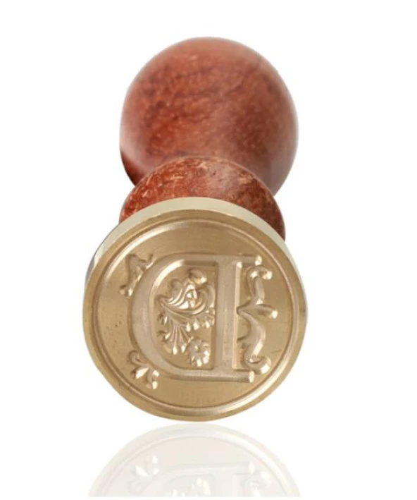 Retro Mektup Mühürü Damga D Harfi + 30 Adet Mühür Mumu + Eritme Kaşığı - Resim 3