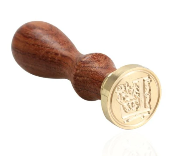 Retro Mektup Mühürü Damga L Harfi + 30 Adet Mühür Mumu + Eritme Kaşığı - Resim 2