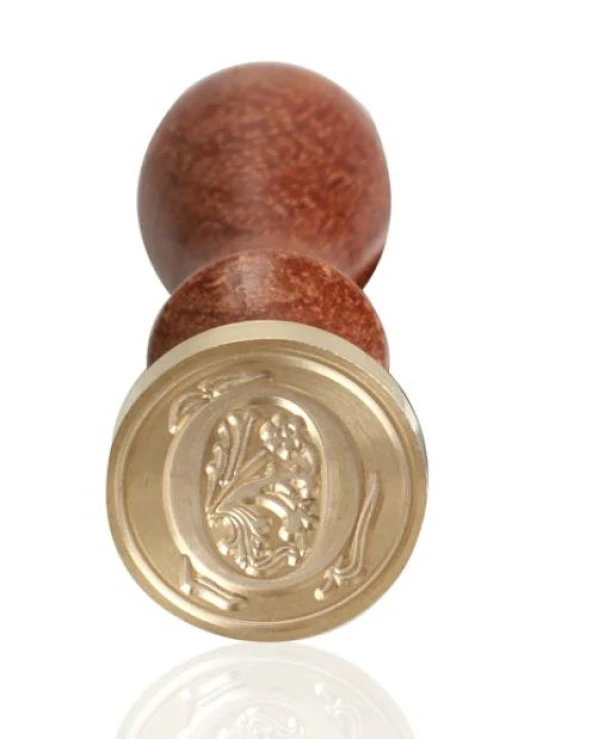 Retro Mektup Mühürü Damga O Harfi + 30 Adet Mühür Mumu + Eritme Kaşığı - Resim 3