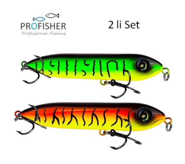 PROFISHER Yılan Kafa Sert Yapay Yem 16 gr 1,05 cm Florecent 2 li Set