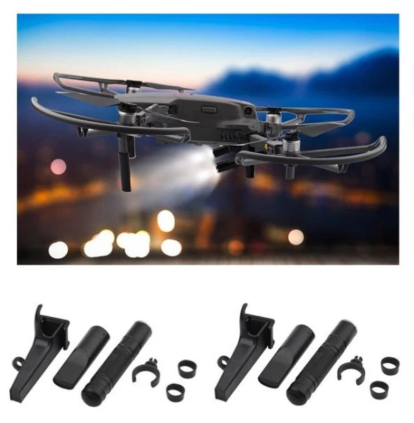 DJI Mavic 2 Pro Yükseltilmiş İniş Takımı + Gece Uçuş Fener Set