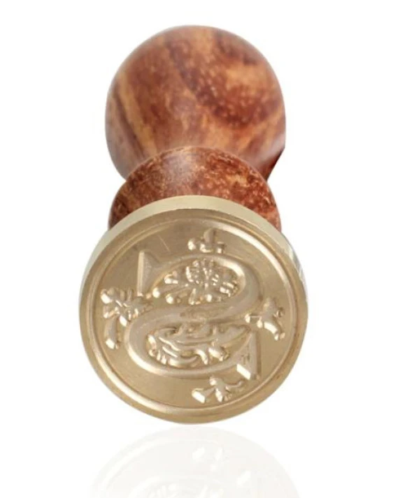 Retro Mektup Mühürü Damga S Harfi + 30 Adet Mühür Mumu + Eritme Kaşığı - Resim 3