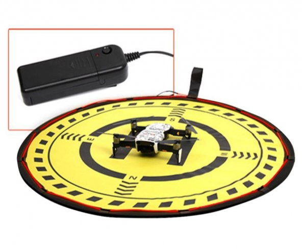 DJI Mavic 2 Pro Evrensel Katlanabilir 70 cm Neon Şerit Işıklı Gece İniş Pedi - Resim 5