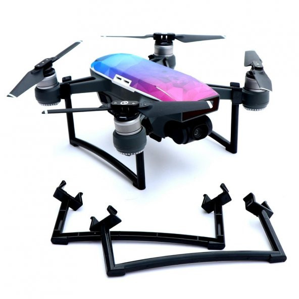 DJI Spark Dron Koruma İniş Ayağı Yükseltici İniş Takımları Uzatma - Resim 2