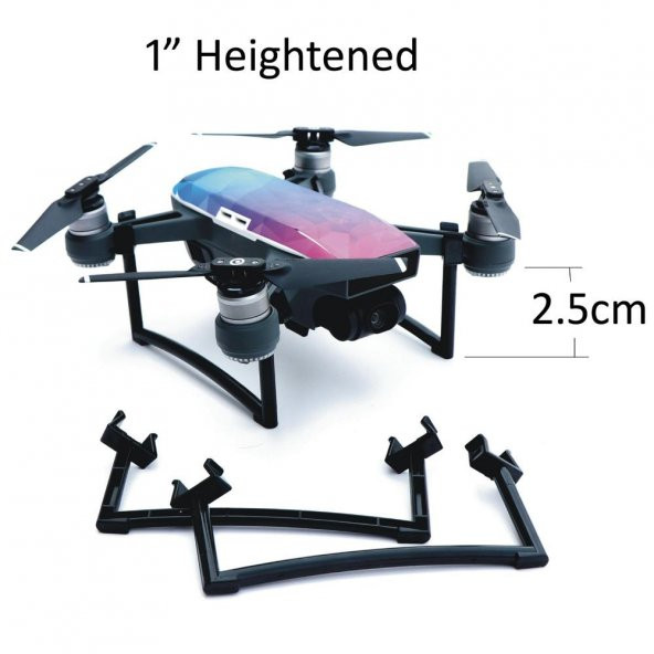 DJI Spark Dron Koruma İniş Ayağı Yükseltici İniş Takımları Uzatma - Resim 4