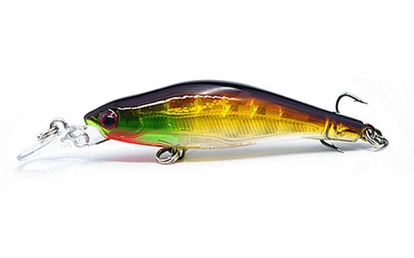 PROFISHER Lazer Yeşil/Sarı Sert Yapay Balık Yem 8 cm 6,5 gr - Resim 3