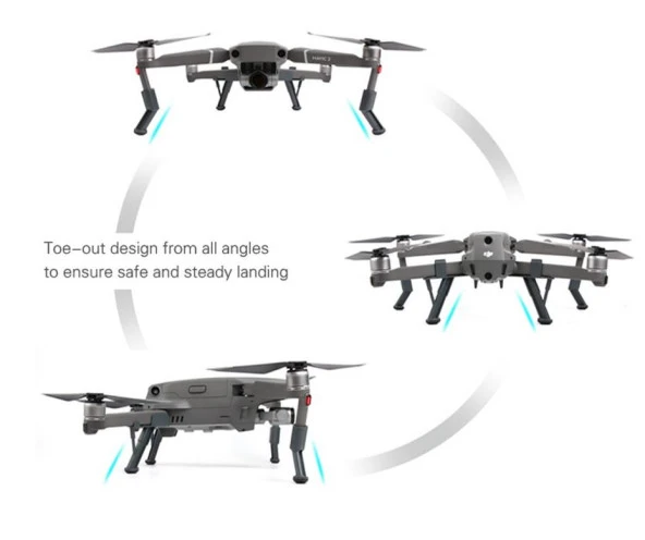 DJI Mavic 2 Pro/Zoom 42mm Yükseletilmiş İniş Takımı Seti Gimbal Koruma - 6