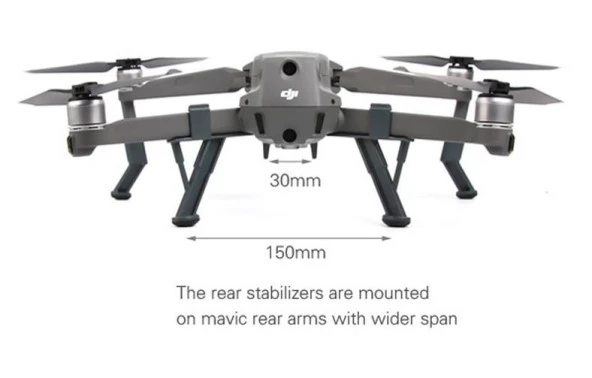 DJI Mavic 2 Pro/Zoom 42mm Yükseletilmiş İniş Takımı Seti Gimbal Koruma - 7