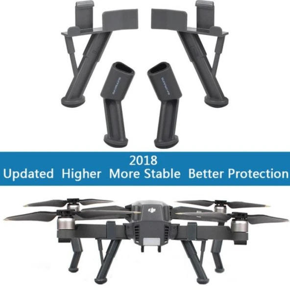 DJI Mavic 2 Pro/Zoom 42mm Yükseletilmiş İniş Takımı Seti Gimbal Koruma - 12