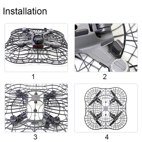 DJI Spark Pervane Kafesi Tam Gövde Koruma 45g Kaza Kırım Önleme - Resim 9