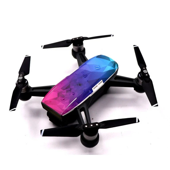 DJI Spark PVC Koruyucu Dekoratif Çıkartma Su Geçirmez 6 Takım - 7