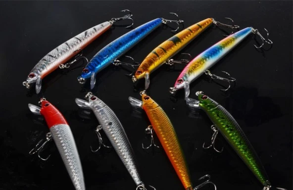 10cm 8.5gr ÇİFT KARBON ÇELİK KANCALI YEM - Resim 5