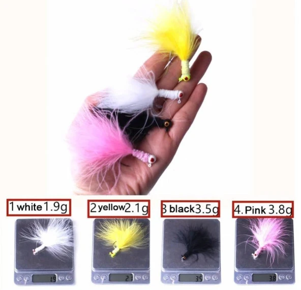 PROFISHER 4 Renk Metal Tüylü Fly Kancalı Yapay Yem - Resim 3