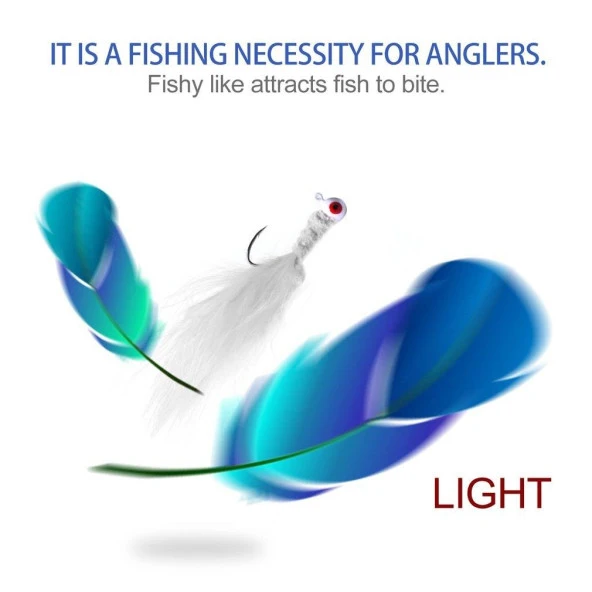 PROFISHER 4 Renk Metal Tüylü Fly Kancalı Yapay Yem - Resim 4