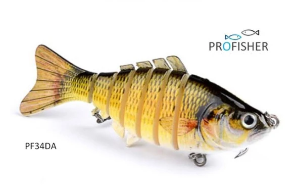 Profisher 7 Eklem 2 Kanca Sahte Balık Yem 15,5 gr 10 cm Bream A